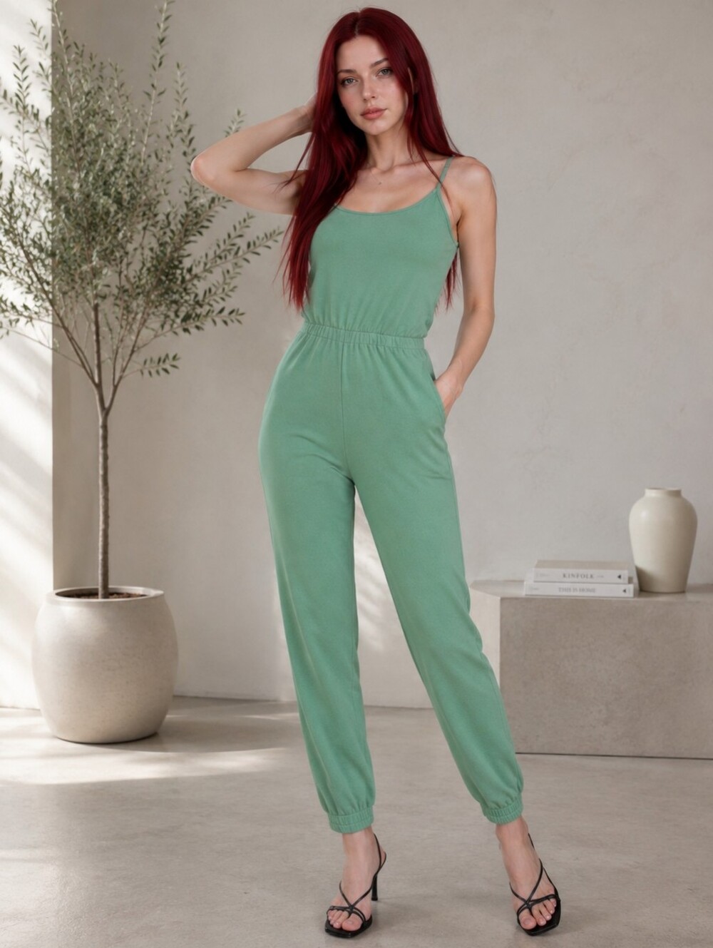 EUC Sweaty Betty London Lime Gello Green Size Medium Karma Jumpsuit